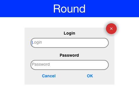 Round Border in the Designer