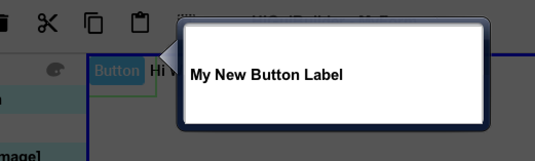 Use the long click to edit the text